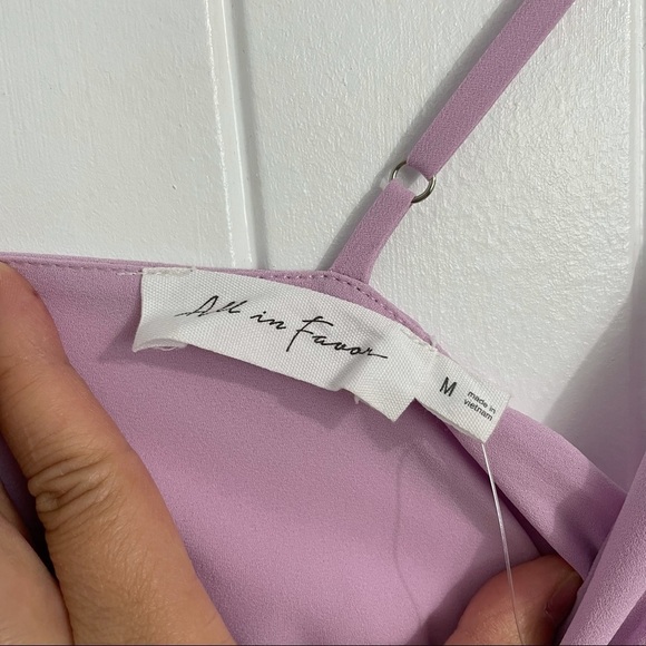NWT All in Favor Lavender Spaghetti Straps Dress - Picture 6 of 6